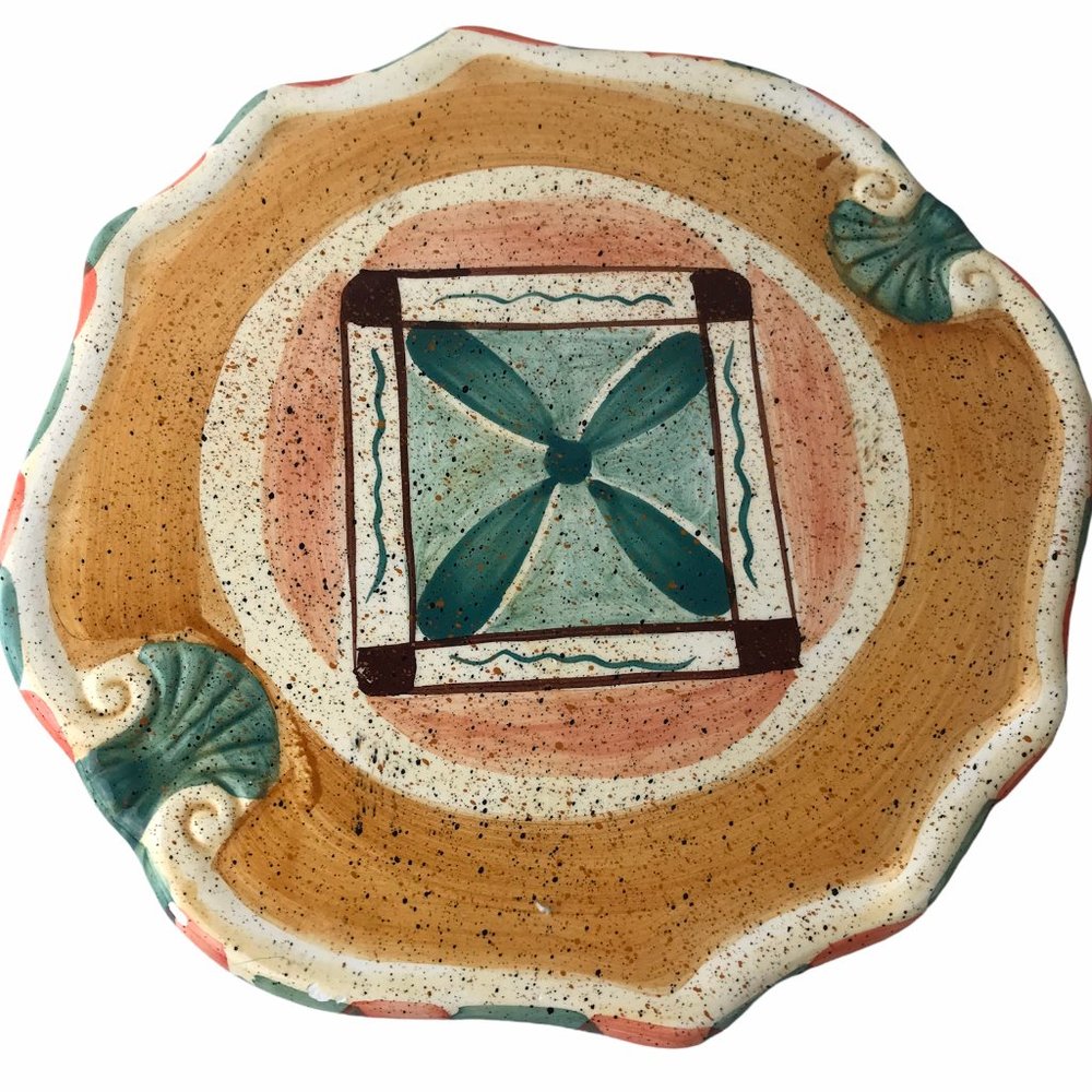 CALIFORNIA PANTRY Speckled Ceramic Scallop Trivet